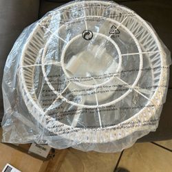 Rattan Light Fixture White