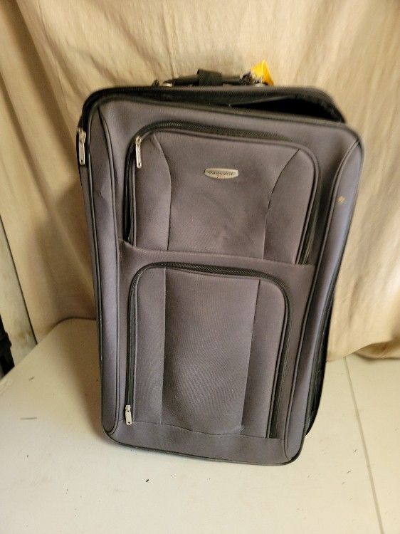 Large Gray Suitcase