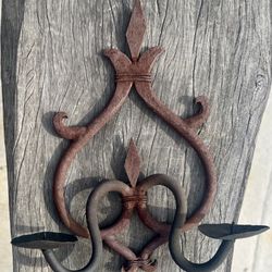 WROUGHT IRON CANDLEHOLDER #8