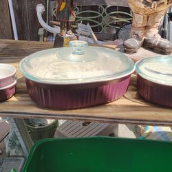 Purple 💜 Ceramic dishware 4 peice set