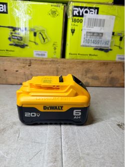 DEWALT 20V MAX Lithium-Ion 6.0Ah Battery NEW $100