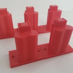 5 Pack 3D Printed Tool Holder Made For Milwaukee M12 Tools Red