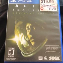 Ps4. Game Called Alien, Isolation, Nostromo, Edition