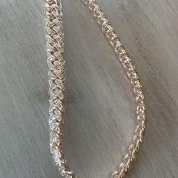 New gold and rose gold necklaces