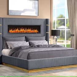 Ember Grey Queen Size Bed Clearance $649