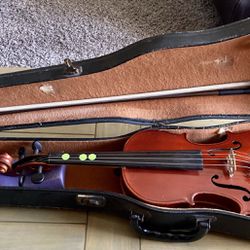 Glaesel Shop-Adjusted model V130 Stradivarius copy 3/4 violin+bow/case 