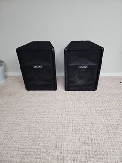 Set Of Two Crate Speakers