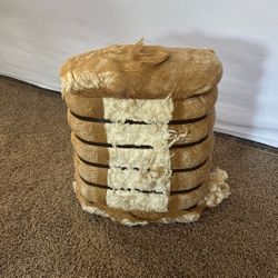 Cotton Bale- Decor Piece -Side Table Or Foot Stool 