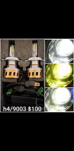 H4 9003 led bulb's switchable color temps. New. Read description
