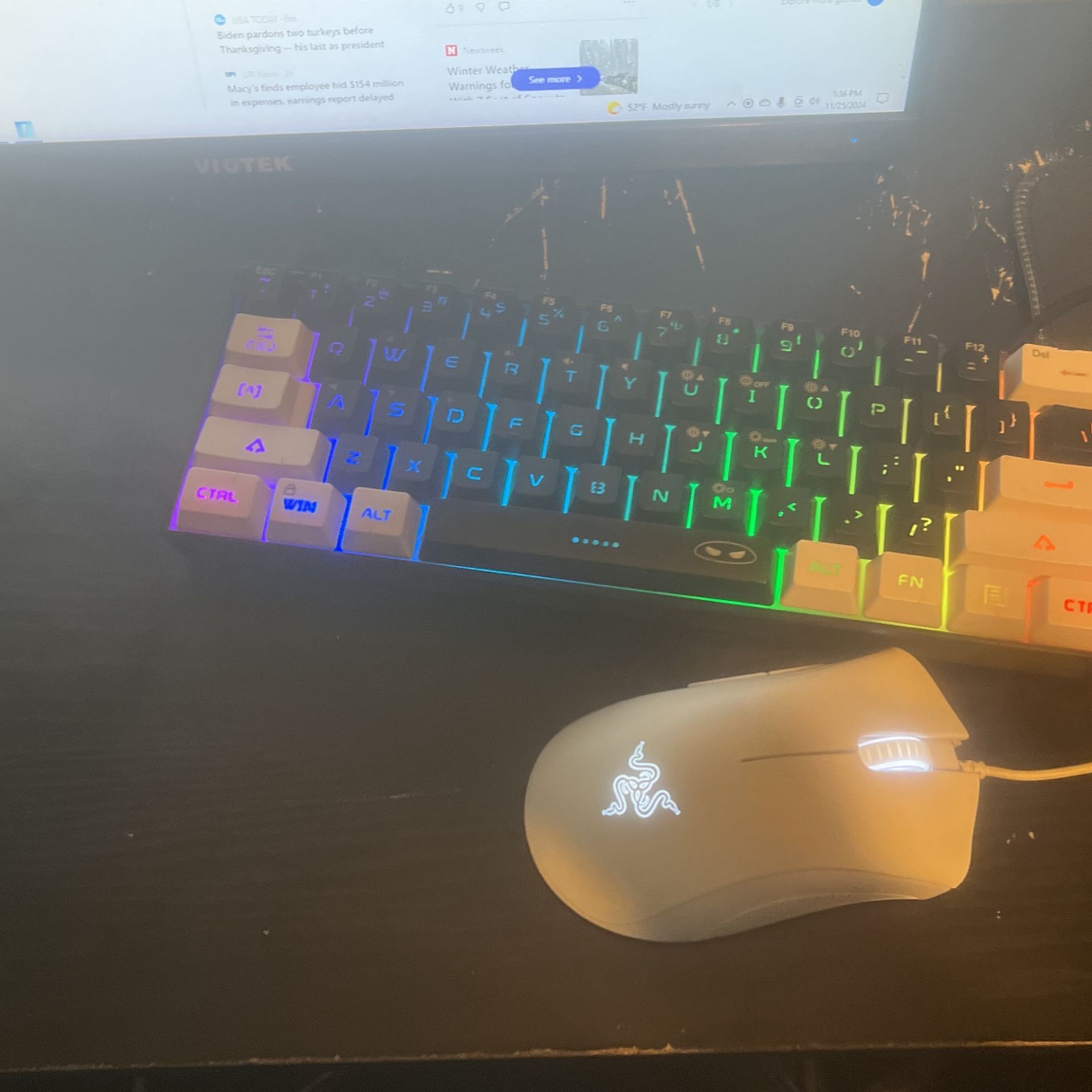 Key Board And Mouse For Sale Deathadder Essential Mouse And Magegeee Keyboard