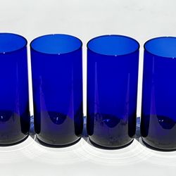 Blue Glasses - Set of 4