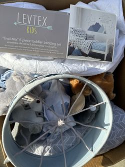 5 Piece Crib And/Or toddler Bedding Plus Mobile