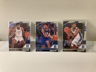 Lot of 3 Duke Blue Devils Panini Prizm Draft Picks - Carey, Jones, Stanley