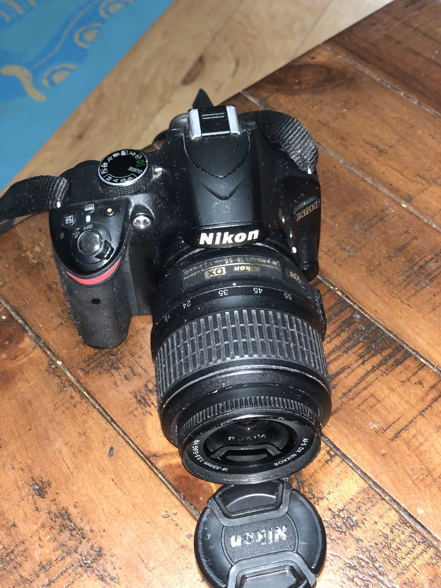 Nikon D3200, Lens, Stand, Charger, and Battery.