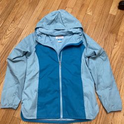 Girls Columbia Rain Jacket And Gloves 