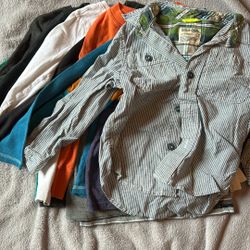 Long Sleep Kids Shirts Size 5ish
