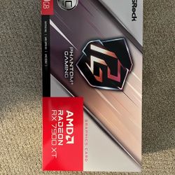 White Asrock Phantom Gaming 7900 Xt