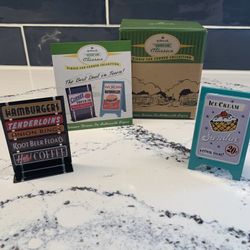 Hallmark Kiddie Car Corner Collection Drive-In Signs
