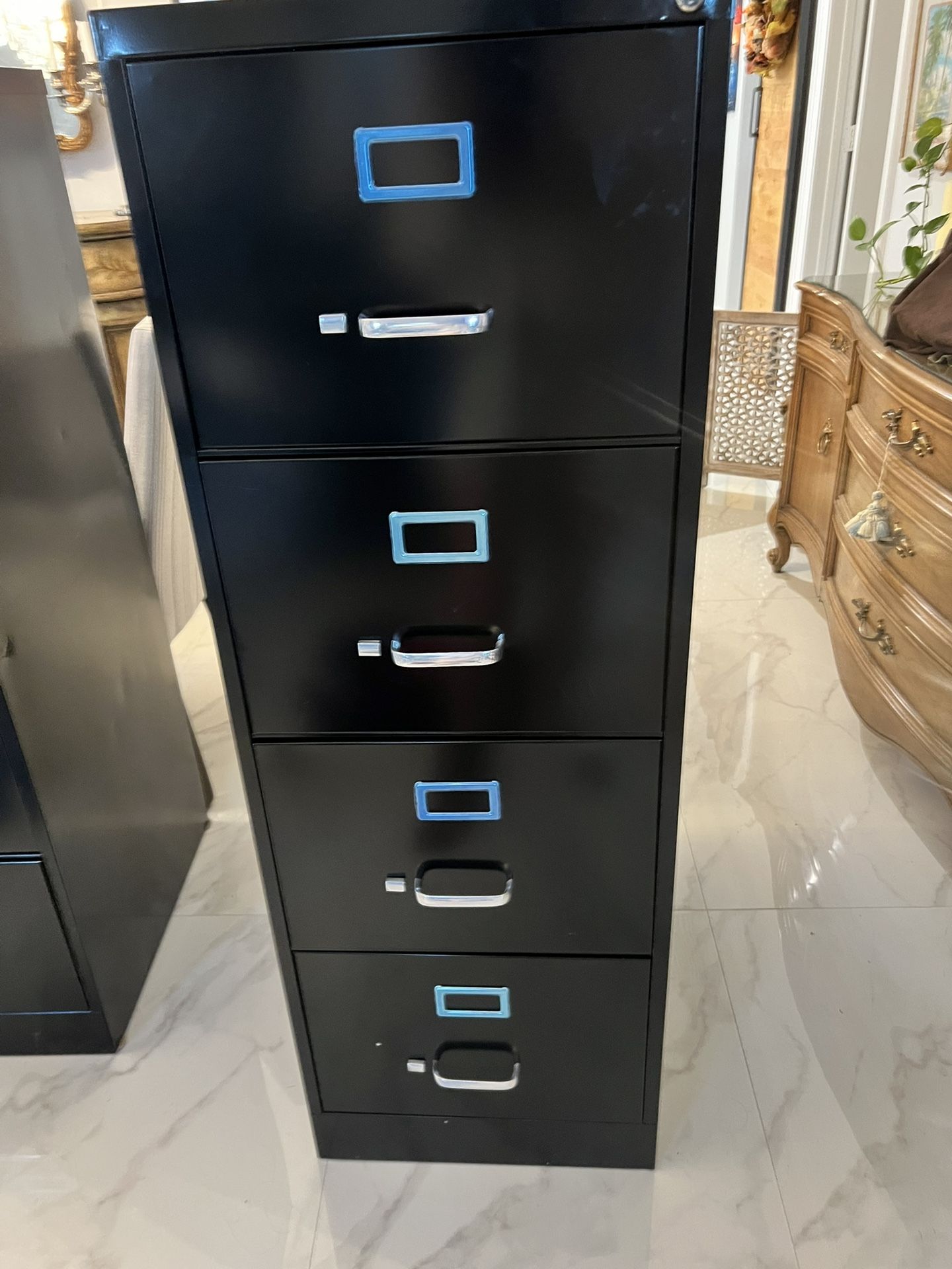 Metal Four Drawer File Cabinet