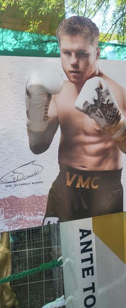 CANELO ALVARES POSTER USED signed