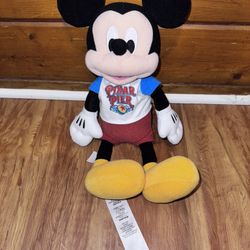 Disney Pixar Pier Mickey Mouse Stuffed Animal Plushie Doll Toy Peluche Disneylan