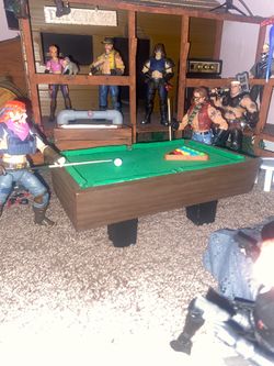 Pool table for 6inc figures