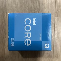 Intel Core i3-12100 CPU + Stock cooler