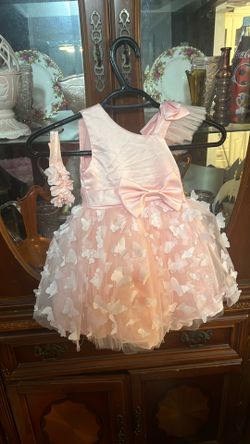 Size 4 Light Pink Butterfly Dress