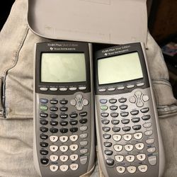(2) Ti-84 Plus Silver Edition Graphing Calculators
