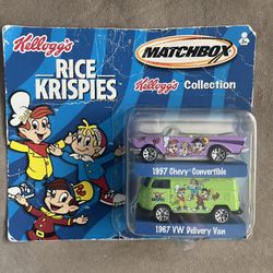 Vintage Collectible Kellogg’s Rice Krispies Matchbox Cars