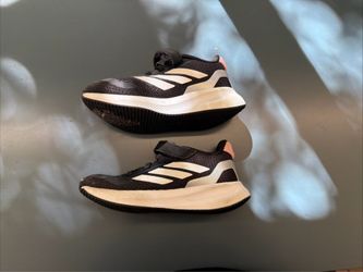 Adidas Kids Runfalcon 5 Core Black Cloud White Bliss Pink Sneakers Size 11K