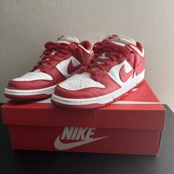 Red And White Dunk Low 