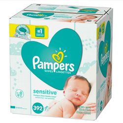 PAMPERS Sensitive wipes - 392 count