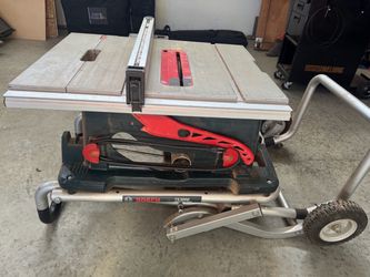 Bosch TS3000 Table Saw with Wheeled Stand
