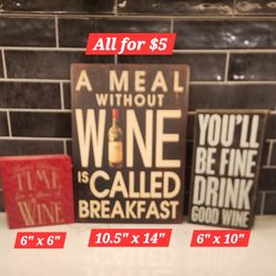 Wine Sign Decor