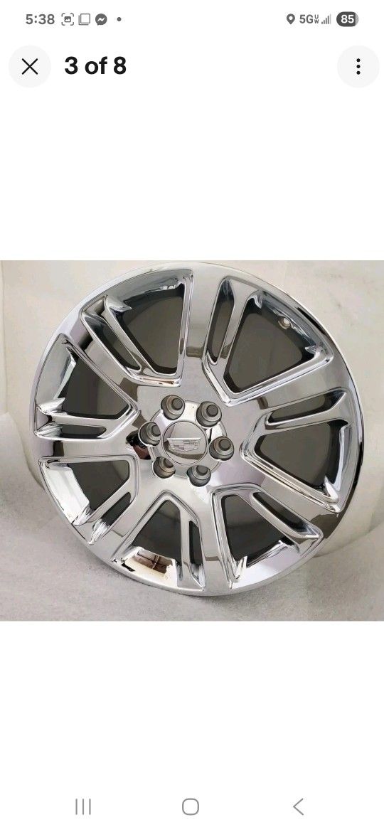 Escalade Stock 22" Wheels Chrome Rims OEM