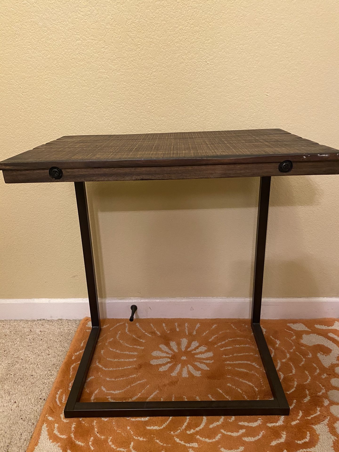 Couch side Table/ TV Tray, L-Shape Lap Desk