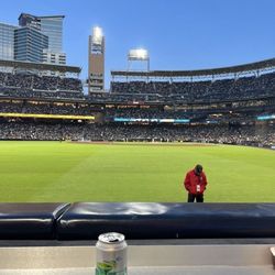 Padres vs Rockies , left field front row. Friday-Saturday