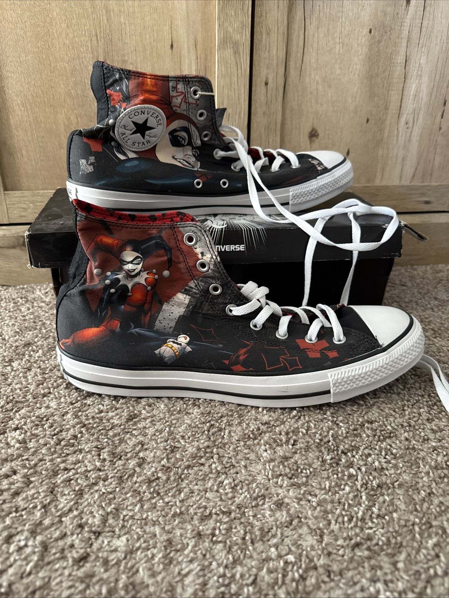 Never Worn Converse Harley Quinn