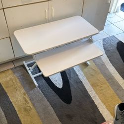 **VIVO** Adjustable Hydraulic 2-Tier Desktop 