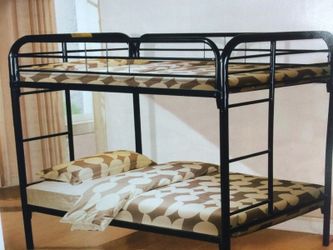 Metal bunk bed frame twin / twin