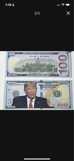 Novelty Funny Trump 5 $100 Bills