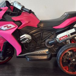 Kids Electric Ride- On Motorcycles- Pink 