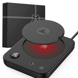 Mug Warmer, Coffee Mug Warmer with 3-Temp Settings, Auto Shut-Off Coffee Warmer, Anti-Scalding Waterproof Mug Warmer for Desk, Coffee Cup Warmer Displ