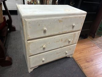 Vintage small wood dresser chest of drawers 28 by 26 by 14