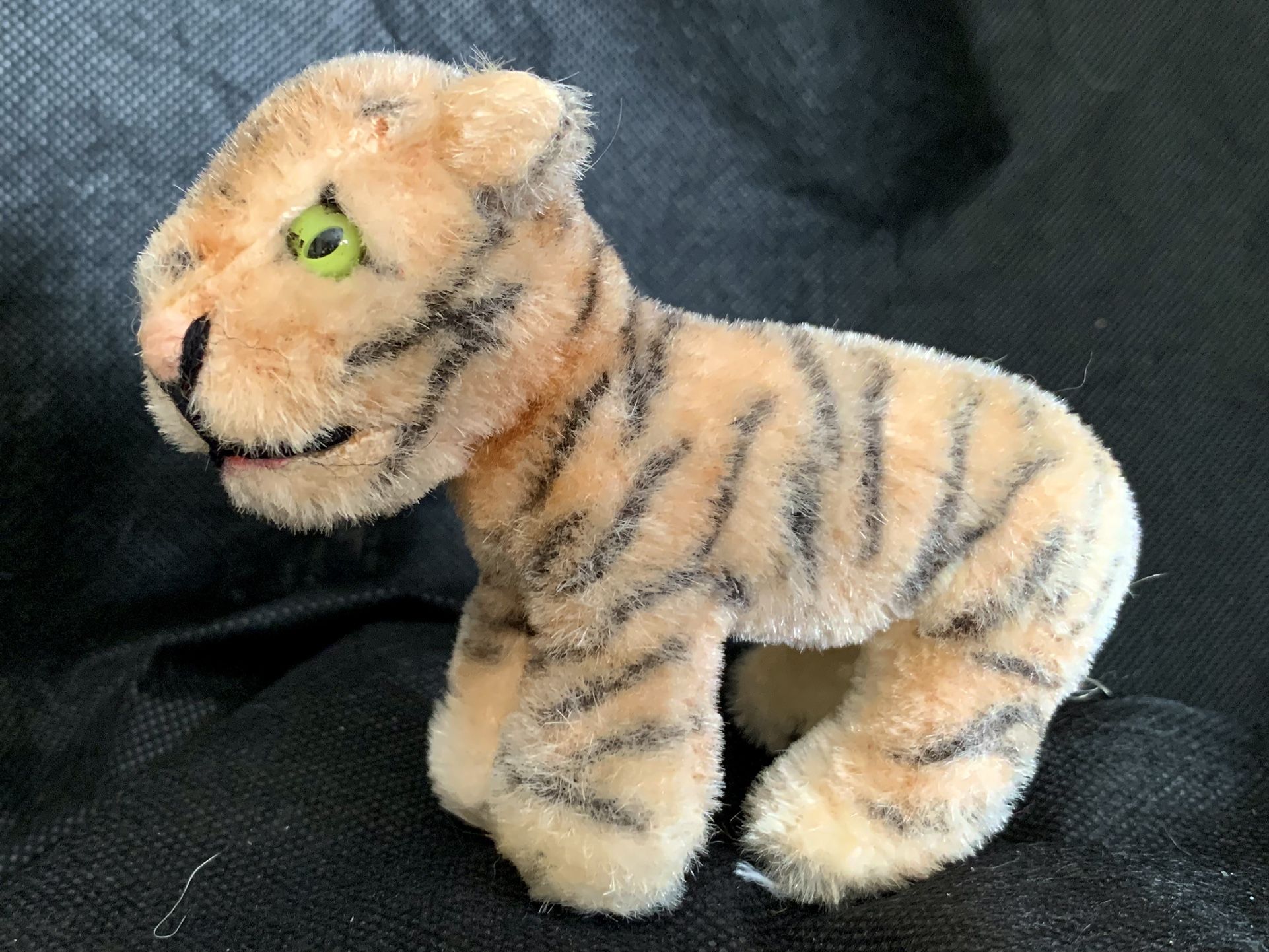 VINTAGE STEIFF MINIATURE TIGER ~ 4" ~ Excellent