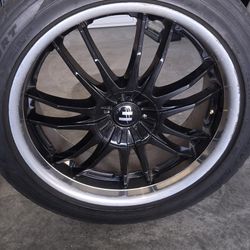 Set Of Rims With Tires