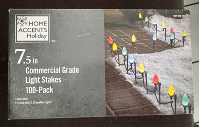 Home Accents Holiday 7.5in Light Stakes 100-Pack