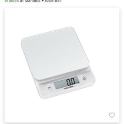 Taylor Digital Kitchen Glass Top 11lb Food Scale Silver