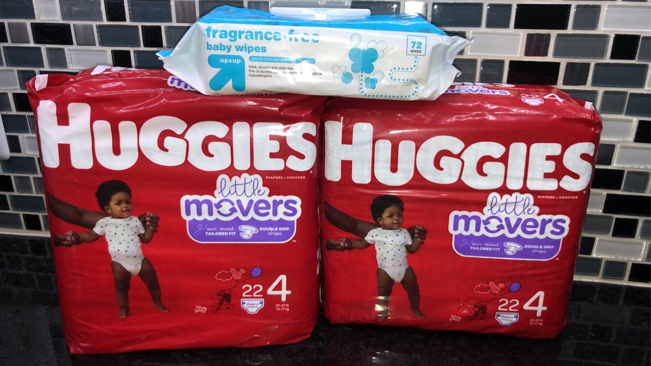 HUGGIES diaper size 4 BUNDLE/SET de Pañales talla 4